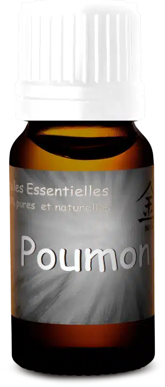 flacon huile essentielle poumon