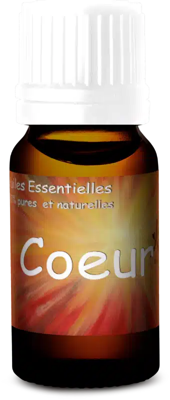 flacon huile essentielle coeur
