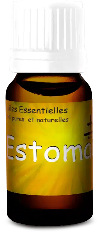 flacon huile essentielle estomac